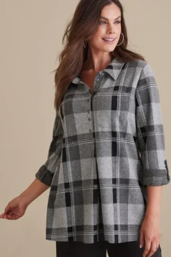 Soft Surroundings Tops|Tunics & Leggings|Mad About Plaid Tunic