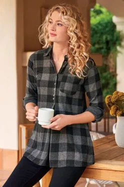 Soft Surroundings Tops|Tunics & Leggings|Mad About Plaid Tunic
