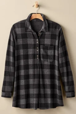Soft Surroundings Tops|Tunics & Leggings|Mad About Plaid Tunic