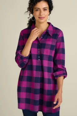 Soft Surroundings Tops|Tunics & Leggings|Mad About Plaid Tunic