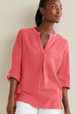 Soft Surroundings Tops|Tunics & Leggings|Marley Gauze Tunic
