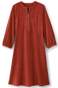 Soft Surroundings Dresses|Martine Faux Suede Dress BossaNova