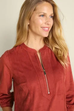 Soft Surroundings Dresses|Martine Faux Suede Dress BossaNova