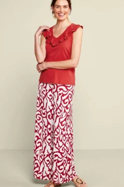 Soft Surroundings Tops|Marybeth Ruffle Tank AmericanBeauty