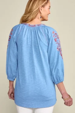 Soft Surroundings Tops|Tunics & Leggings|Meagan Tunic BlueBonnet
