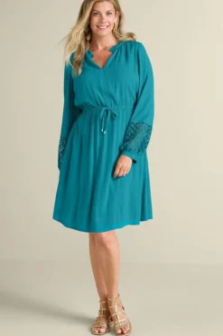 Soft Surroundings Dresses|Meara Gauze Dress TahitianTide