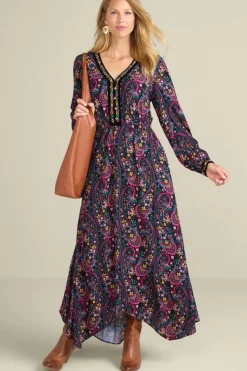 Soft Surroundings Dresses|Meena Maxi Dress PaisleyGardenMulti