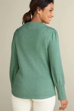 Soft Surroundings Tops|Melina Waffle Pullover