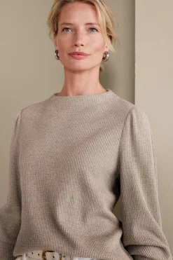 Soft Surroundings Tops|Melina Waffle Pullover