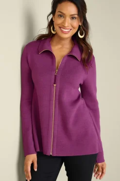 Soft Surroundings Tops|Sweaters & Cardigans|Meria Zip Cardi