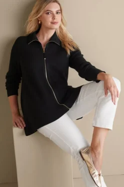 Soft Surroundings Tops|Sweaters & Cardigans|Meria Zip Cardi