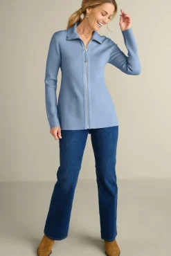 Soft Surroundings Tops|Sweaters & Cardigans|Meria Zip Cardi