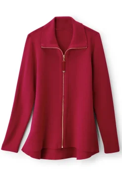 Soft Surroundings Tops|Sweaters & Cardigans|Meria Zip Cardi