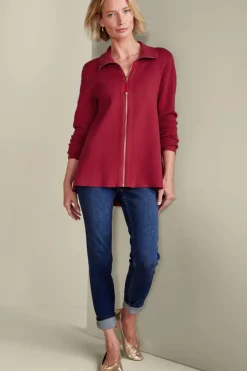 Soft Surroundings Tops|Sweaters & Cardigans|Meria Zip Cardi