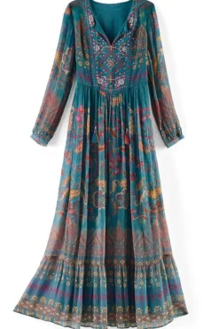 Soft Surroundings Dresses|Mirapani Dress AyalettaBlue