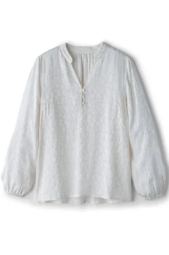 Soft Surroundings Tops|Mirasol Jacquard Tunic IvoryPearl