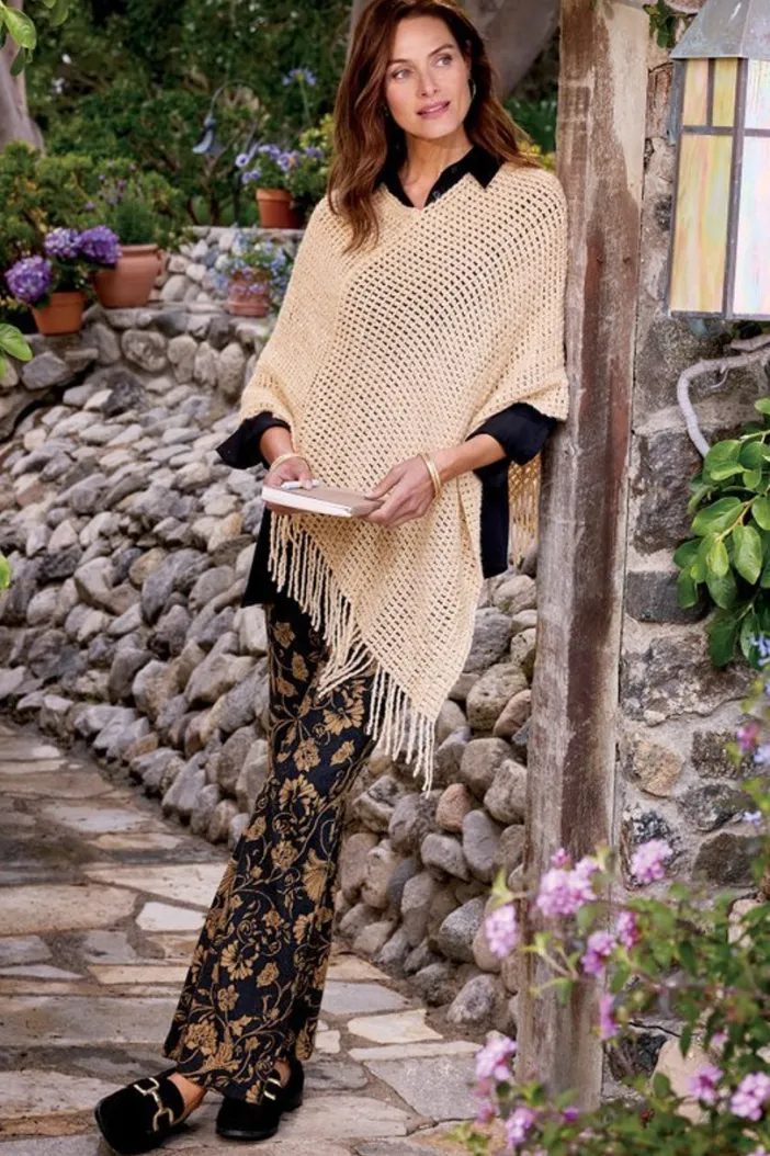 Soft Surroundings Pants|Mischa Jacquard Pants FloralScarfJacquard