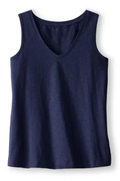 Soft Surroundings Tops|Mistral Supima Slub Tank PinkPeacock