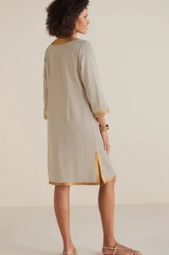 Soft Surroundings Dresses|Myla Caftan NaturalLinen