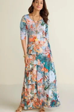 Soft Surroundings Dresses|Nanette Dress MultiOrange