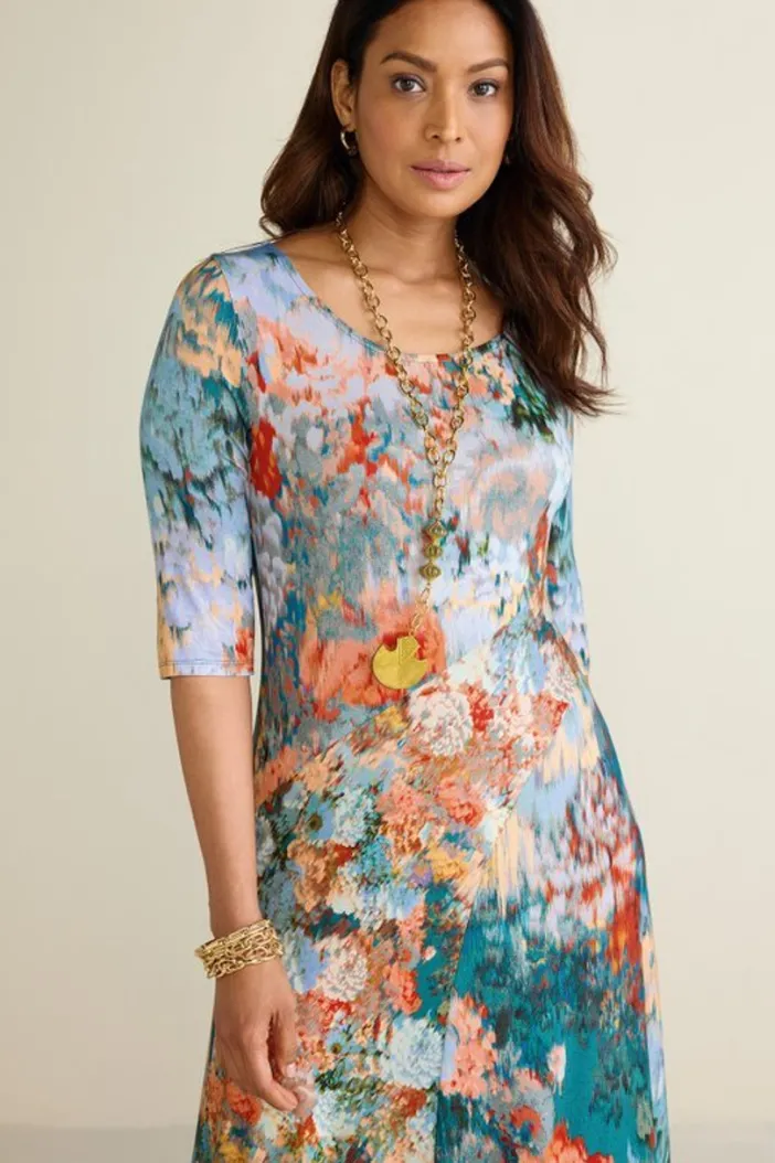 Soft Surroundings Dresses|Nanette Dress MultiOrange