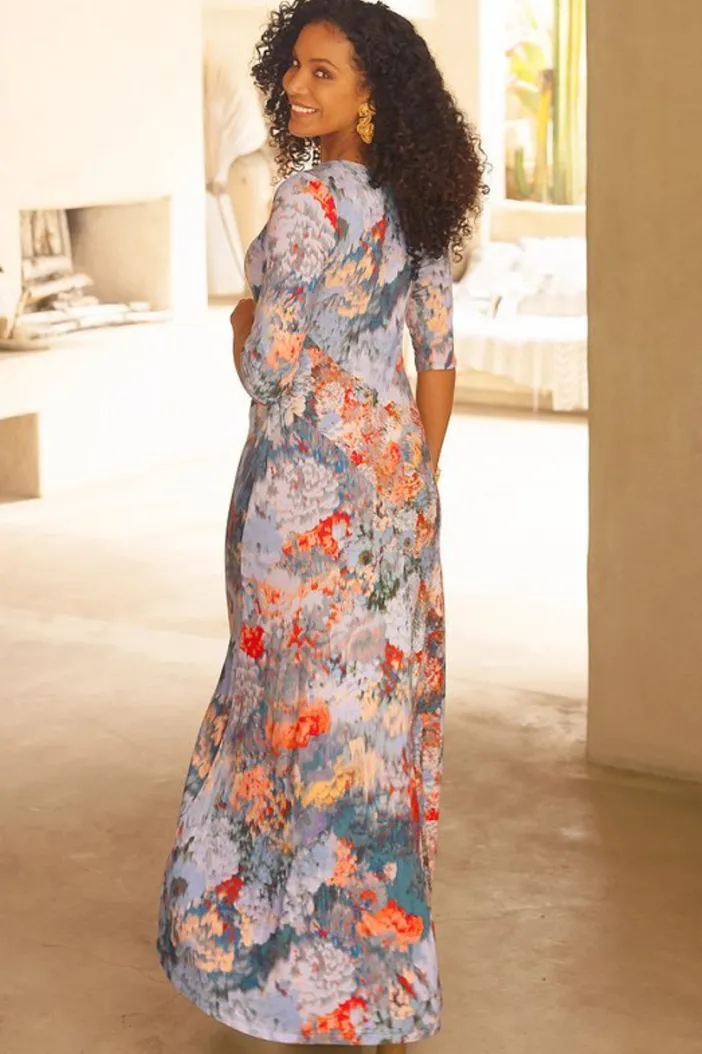 Soft Surroundings Dresses|Nanette Dress MultiOrange