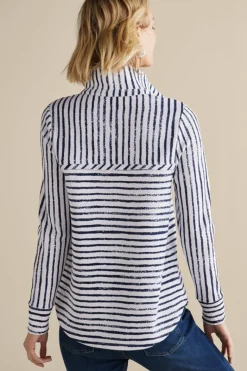 Soft Surroundings Tops|Neera French Terry Tunic