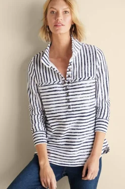 Soft Surroundings Tops|Neera French Terry Tunic