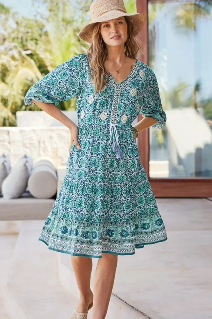 Soft Surroundings Dresses|Nerissa Dress AbstractFloral