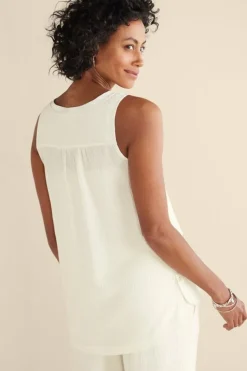 Soft Surroundings Tops|Oceo Gauze Tank