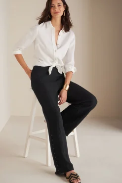 Soft Surroundings Pants|Oceo Gauze Wide-Leg Pants