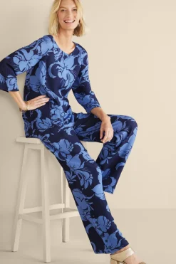 Soft Surroundings Pants|Oceo Gauze Wide-Leg Pants