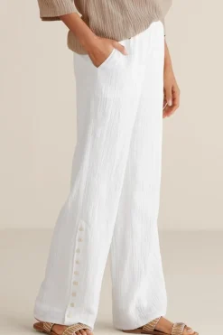 Soft Surroundings Pants|Oceo Gauze Wide-Leg Pants