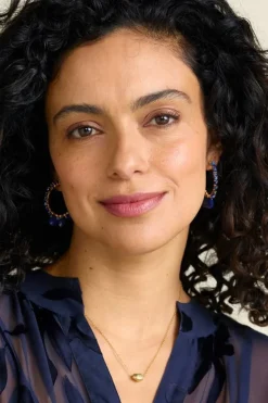 Soft Surroundings Jewelry|Earrings|Odeta Hoop Earrings Lapis