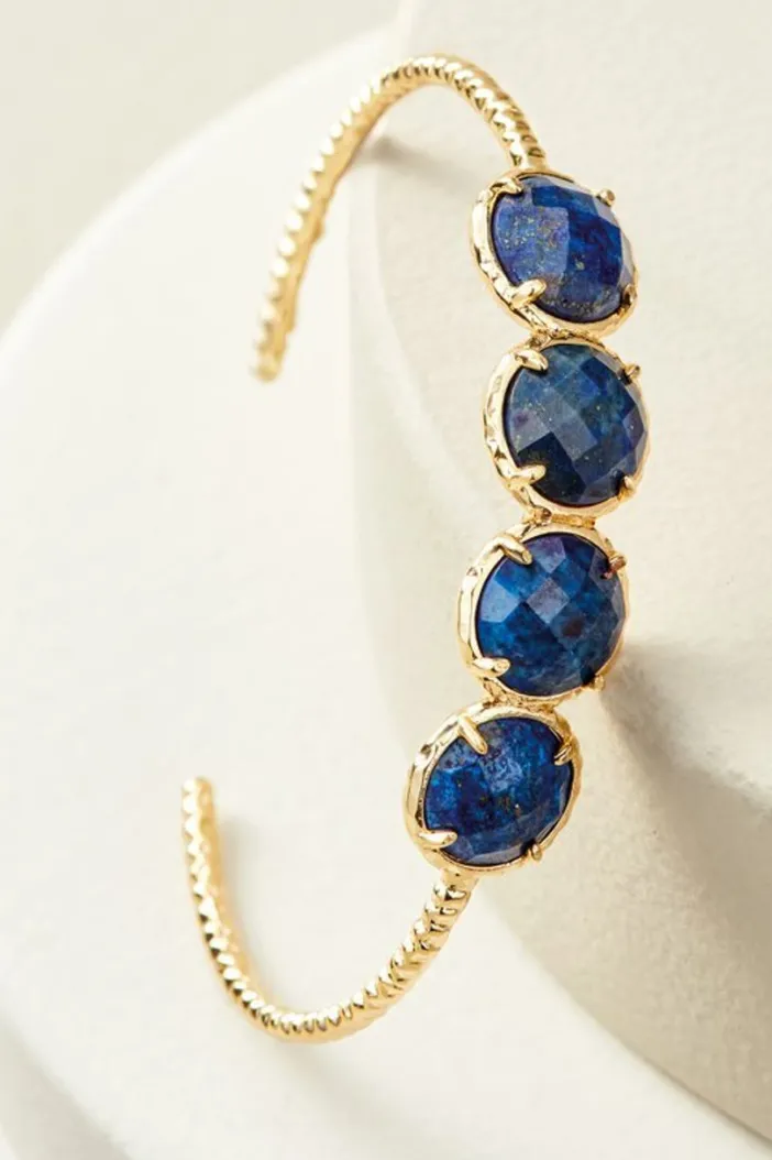 Soft Surroundings Jewelry|Bracelets|Odeta Stone Cuff Lapis