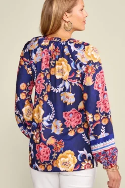 Soft Surroundings Tops|Ohana Blouse AkrotiriFlowers