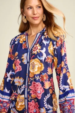Soft Surroundings Tops|Ohana Blouse AkrotiriFlowers