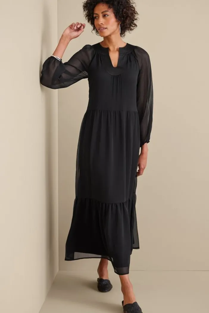 Soft Surroundings Dresses|Olga Dress Black