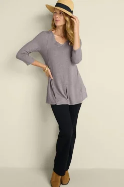 Soft Surroundings Tops|Tunics & Leggings|Ophelia Tunic HeatherGrey