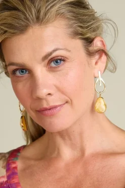 Soft Surroundings Jewelry|Earrings|Ora Drop Earrings Goldenrod