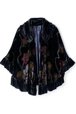 Soft Surroundings Scarves & Wraps|Palara Velvet Wrap BlackMulti