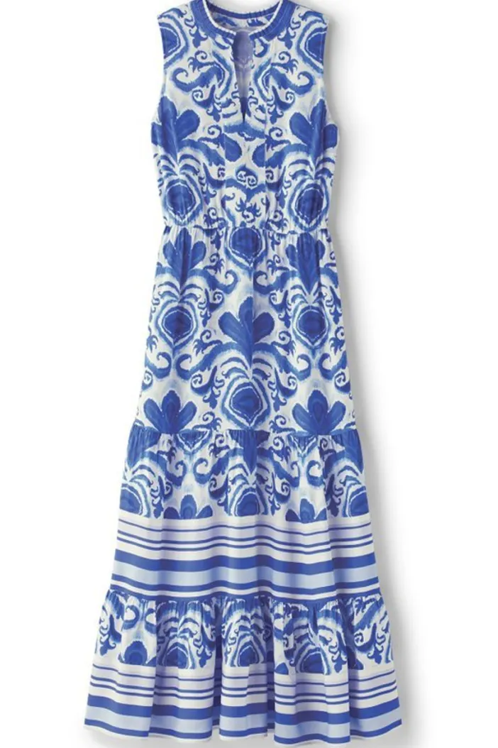 Soft Surroundings Dresses|Pari Maxi Dress PerissaScarf