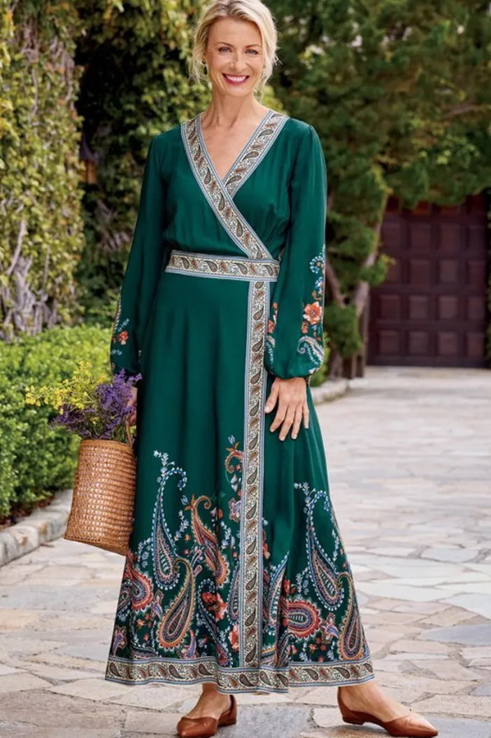 Soft Surroundings Dresses|Parry Maxi Dress TuscanScarf