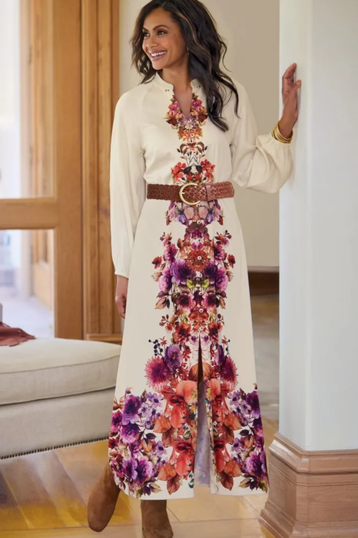 Soft Surroundings Dresses|Paulette Shirtdress MultiFloral