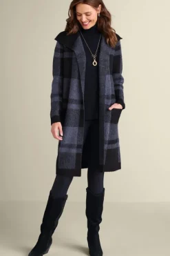 Soft Surroundings Sweaters & Cardigans|Posh Plaid Cardigan PoshPlaid