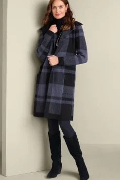 Soft Surroundings Sweaters & Cardigans|Posh Plaid Cardigan PoshPlaid