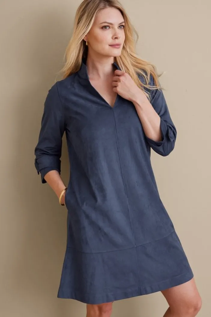 Soft Surroundings Dresses|Rani Faux Suede Dress