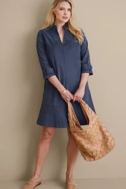 Soft Surroundings Dresses|Rani Faux Suede Dress