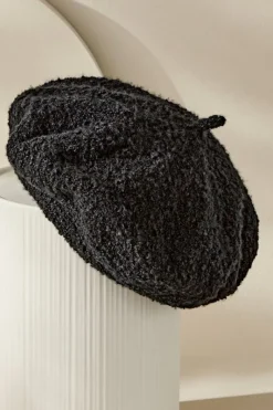 Soft Surroundings Hats|Remi Boucle Beret Black