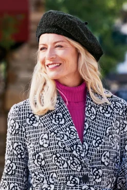 Soft Surroundings Hats|Remi Boucle Beret Black